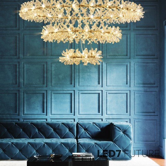 Loft Industry Modern - Stalactite 19 Circle Chandelier